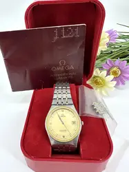 montre vintage omega seamaster quartz 1980 cal 1432 bicolore
