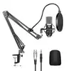 neewer nw - 700 microphone à condensateur xlr professionnel enregistrement studio & nw - 35 support de microphone à bras de ciseau