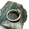 pandora bague coeur chevron scintillante