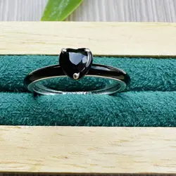 pandora bague en argent coeur chakra noir t54 argent 925 millième (22 ct) 2,27 g