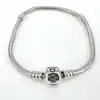pandora bracelet maille serpent fermoir barillet l18cm argent 925 millième (22 ct) 13,86g