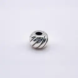 pandora charm clip côtelé  argent 925 millième (22 ct) 2,29g
