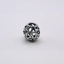 pandora charm parsemé de coeurs argent 925 millième (22 ct) 1,60g