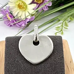 pendentif argent en forme de coeur  argent 925 millième (22 ct) 5g