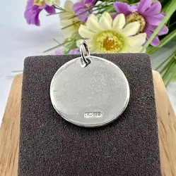 pendentif en argent rond argent 925 millième (22 ct) 3,49g