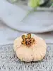 pendentif en forme de fleur avec 5 pétales en citrine facettée or 750 millième (18 ct) 1,64g