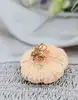 pendentif en forme de fleur avec 5 pétales en citrine facettée or 750 millième (18 ct) 1,64g