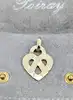 pendentif poiray coeur entrelacé moyen modèle or 750 millième (18 ct) 3,73g