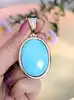 pendentif turquoise facettée singné ladriola en or 14k et 18k or 585 millième (14 ct) 10,08g