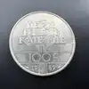 pièce 100 francs droits de l'homme 1989 argent 900 millième 15g