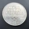 pièce 100 francs général la fayette 1987 argent 900 millième 15g