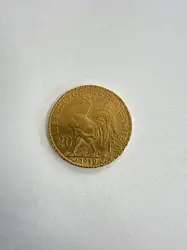 pièce 20 francs or 1910 or 900/1000 6,45g