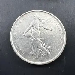 pièce 5 francs semeuse 1962 argent 835 millième 12,01g