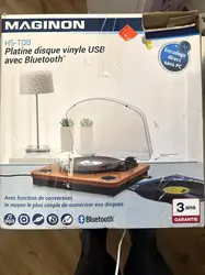 platine vinyle bluetooth maginon hs-t08