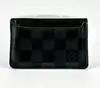 porte-cartes louis vuitton homme en toile damier graphite