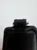porte-clés montblanc meisterstûck en  cuir noir et métal argenté