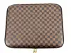 porte-documents louis vuitton en toile damier ébène marron