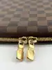 porte-documents louis vuitton en toile damier ébène marron