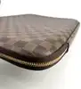 porte-documents louis vuitton en toile damier ébène marron