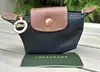 porte-monnaie longchamp le pliage original en toile noir
