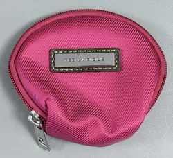 porte monnaie ted lapidus en toile rose fuschia