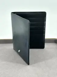 portefeuille montblanc en cuir noir