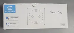prises connectées / smart plug eightree et21 lot de 4 compatible google assistant / compatible amazon alexa