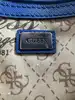sac à main guess en cuir bleu avec bandoulière