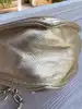 sac à main maje coeur en cuir métalisé doré