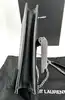 sac bandoulière yves saint laurent kate en cuir lisse noir avec pompon et finitions argentées