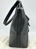 sac cabas lancel en cuir noir