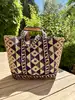 sac cabas vanessa bruno en raphia inspiration motifs géométriques