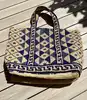 sac cabas vanessa bruno en raphia inspiration motifs géométriques