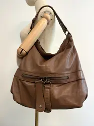 sac gérard darel midday midnight en cuir marron