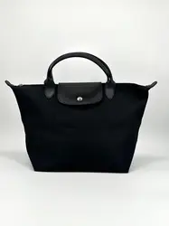 sac longchamp le pliage original taille m en toile noire