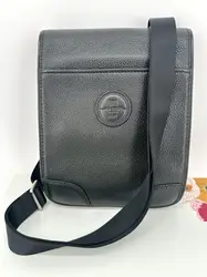 saccoche lancel en cuir noir avec bandoulière