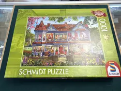 schmidt spiele 59709 - puzzle de 1000 pièces - maison au printemps - multicolore