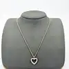 thomas sabo collier avec pendentif coeur orné de strass argent 925 millième (22 ct) 4,99g