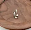 1665610 boucles d'oreilles créoles sertie d'oxydes, avec des pendants en forme de goutte d’eau argent 925 millième (22 ct) 1,27g