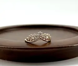2223910 bague couronne sertie d'oxydes t56