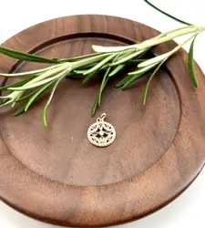 2792705 pendentif ronds motif fleur orné d'oxydes
