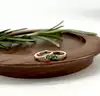 330415 boucles d’oreilles créoles ornées d’oxydes blancs et vert