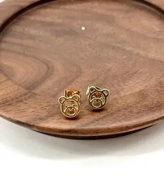 330473 boucles d'oreilles puces en forme de ourson