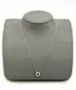 87398245 collier orné d'une pierre verte et entourée d'oxydes argent 925 millième (22 ct) 3g