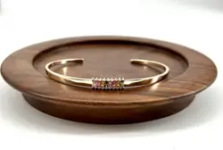 97438658 bracelet jonc ouvert orné d’oxydes multicolores