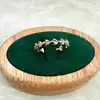 bague anneau en acier doré
