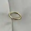 bague anneau en métal doré