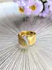 bague bandeau signé leo pizzo en or sertie de 5 diamants en chute or 750 millième (18 ct) 7,07g