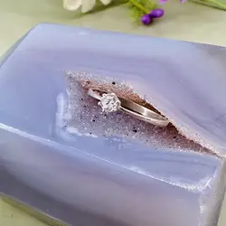 bague en argent solitaire t59 argent 925 millième (22 ct) 1,13g