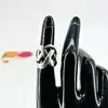 bague entrelacée t52 argent 925 millième (22 ct) 5,69g